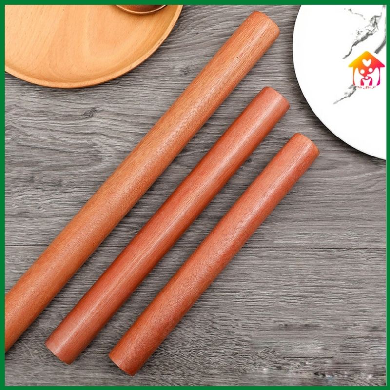 Cây cán lăn bột bằng gỗ chuyên dùng làm bánh- nhiều size tiện dụng