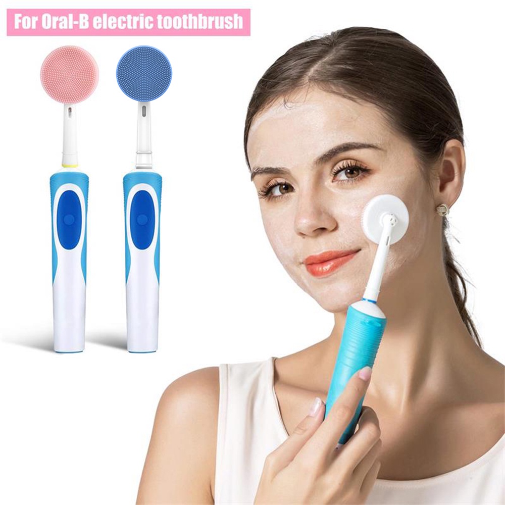 [Hàng mới về] Đầu bàn chải silicon thay thế cho bàn chải đánh răng mát xa chăm sóc da chuyên nghiệp chất lượng cao