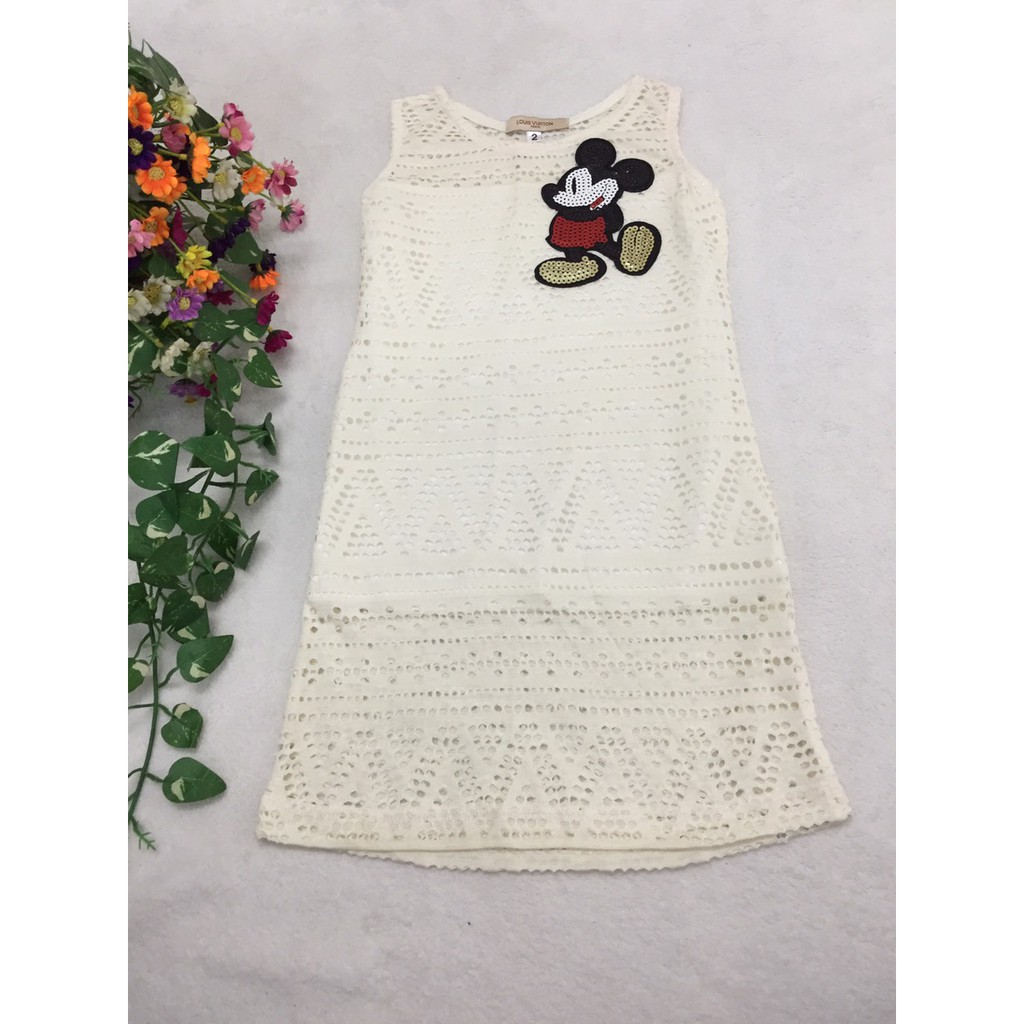 SALE ĐẦM REN TRẮNG (10-25KG) HÌNH CHUỘT MICKEY KIM SA GIÁ CHỈ 49K