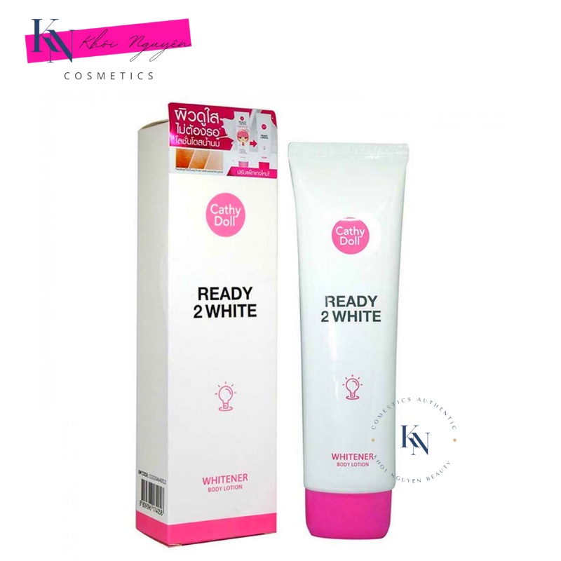 DƯỠNG THỂ READY 2 WHITE WHITENER BODY LOTION KEM DƯỠNG CATHY DOLL TRẮNG DA  BẬT TONE TUÝP 150ml