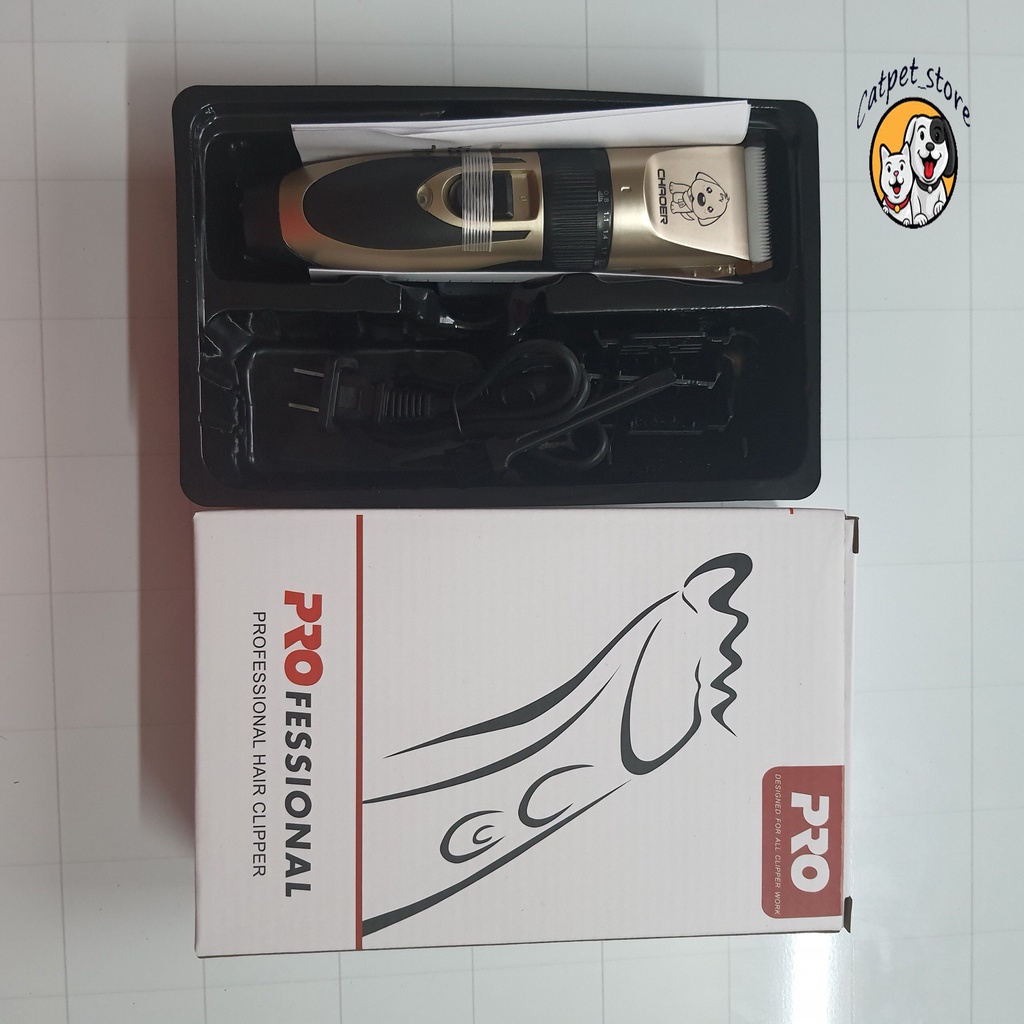 Tông đơ cắt tỉa lông thú cưng, tông đơ cắt tỉa lông chó mèo chính hãng nhỏ gon