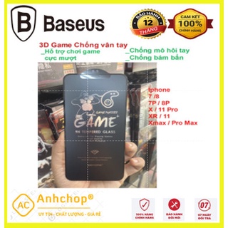 Cường Lực 3D Game Kingkong Chống vân tay  cho Iphone 12 / 7 Plus / 8 Plus / X / XR / XS Max / 11 / 11 Pro / 11 Pro Max .
