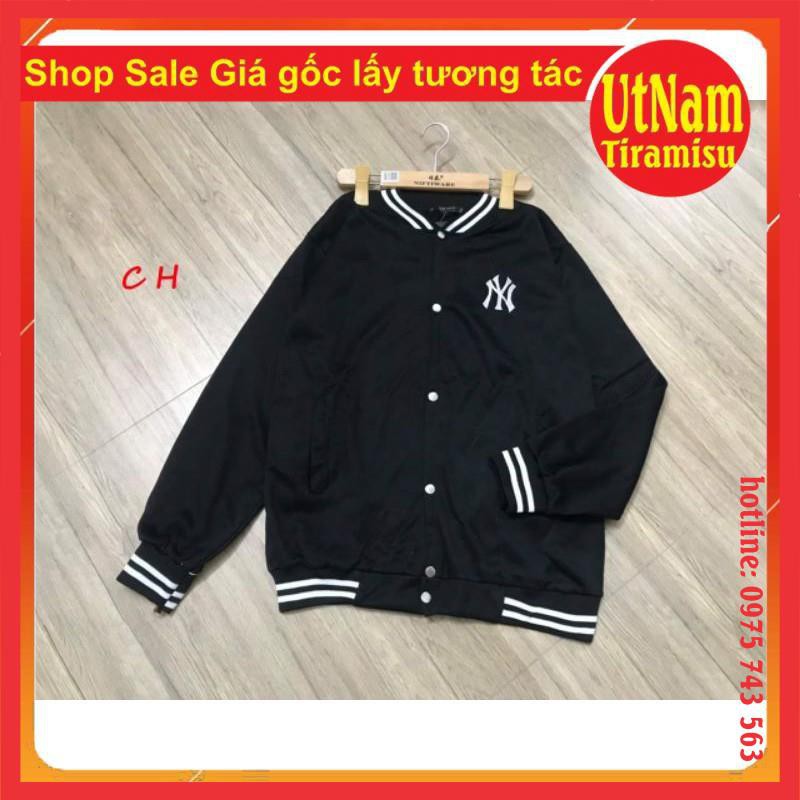 Áo khoác Bomber jacket N Y😍Chất gió mềm😍😍freesize 50kg😍phong cách hàn quốc nam nữ unisex