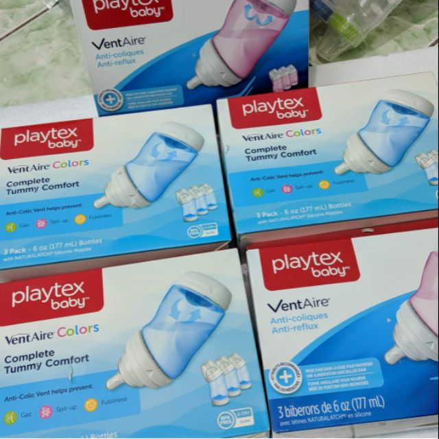 Set 03 bình sữa Playtex cổ rộng