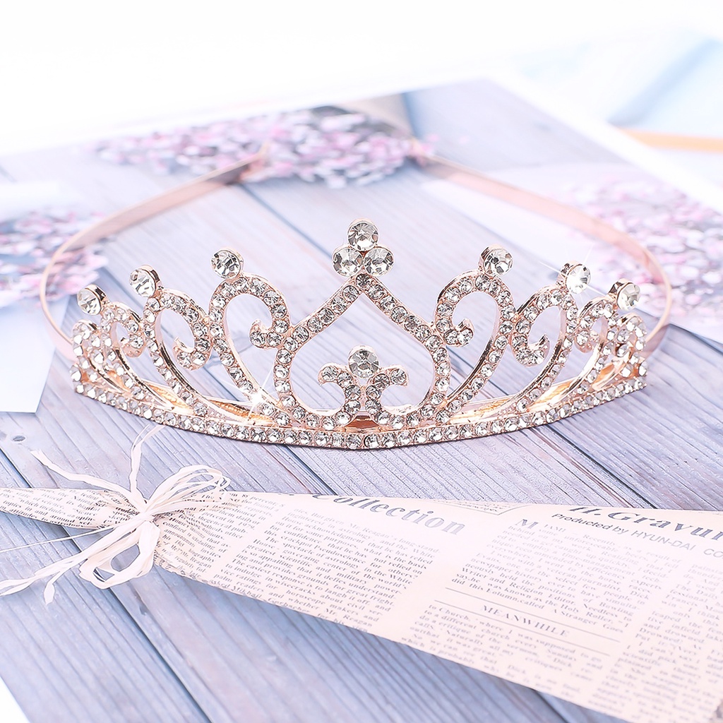 Vương miện công chúa đính đá xinh xắn dành cho bé gái