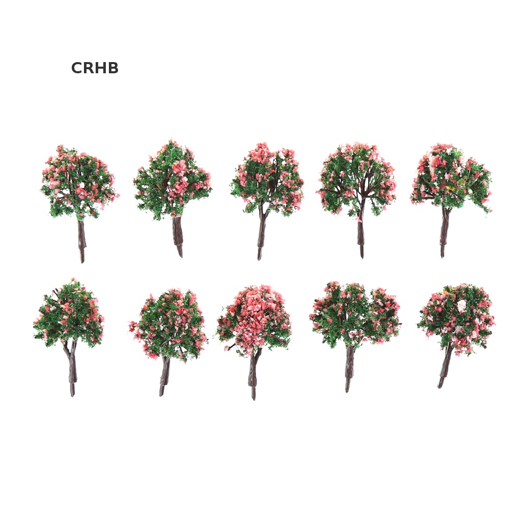Crhb Set 10 Mô Hình Cây Hoa Hồng Với Cây Hoa Hồng Cho Đường Ray Mới
