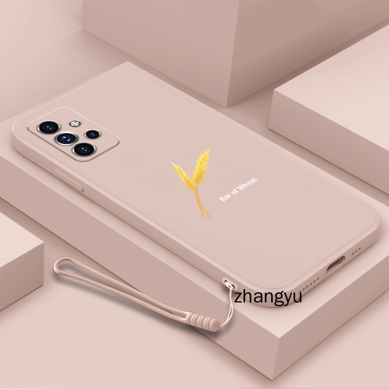 Ốp lưng Samsung a32 a52 a72 4G 5g silicone TPU vàng lúa mạch trường hợp điện thoại Samsung a32 a52 a72 4G 5g