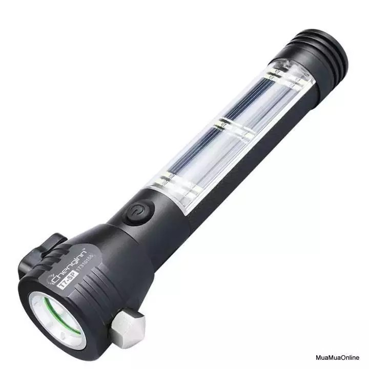 Đèn Pin Cứu Hộ Đa Năng 10 Chức Năng Hỗ Trợ Sạc Năng Lượng Mặt Trời