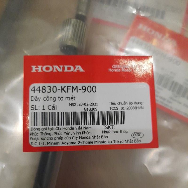 Dây công tơ mét Super Dream ( Mã: 44830-KFM-900) chính hãng Honda (-10%)