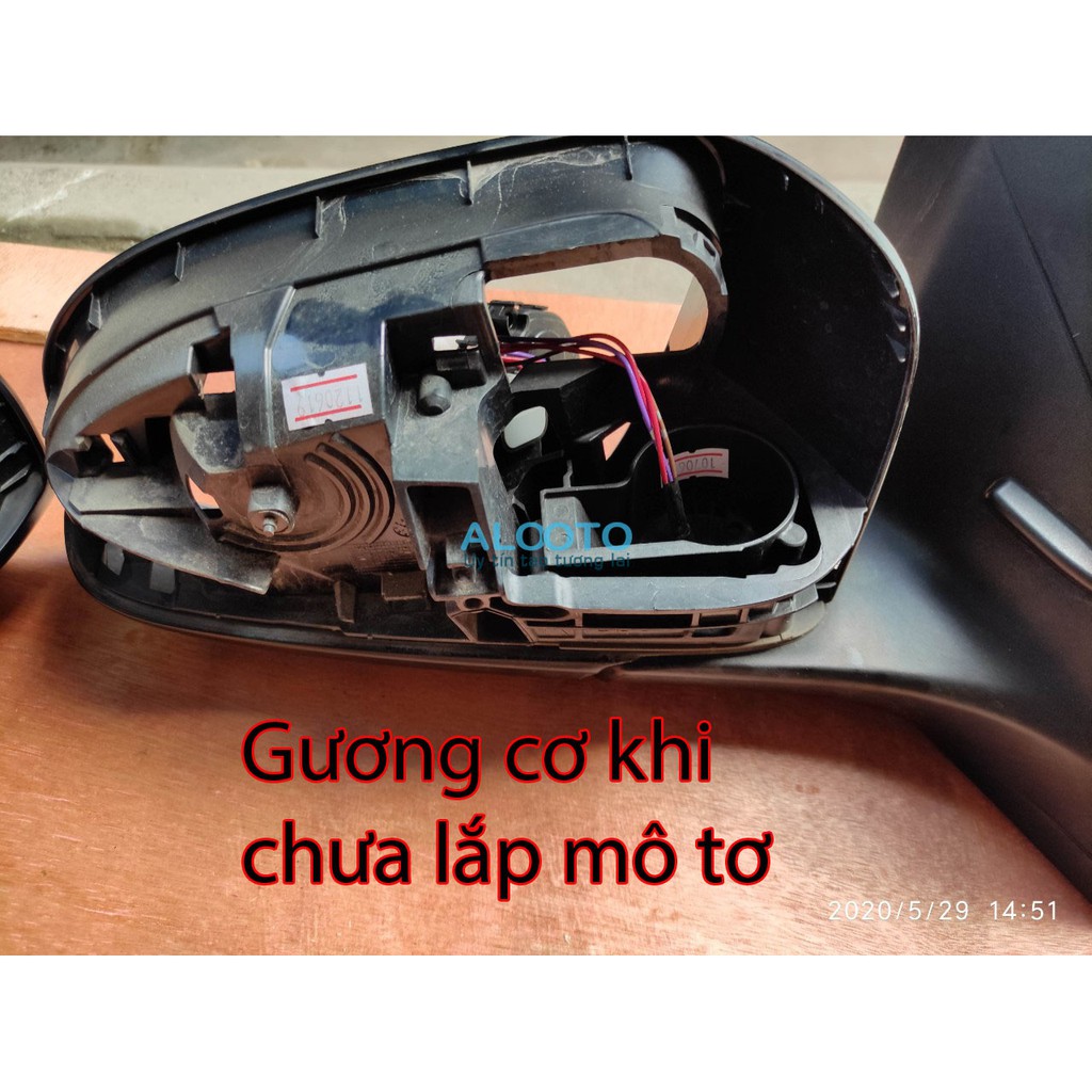 Combo Xương + Mô tơ gương gập Toyota Vios/Yaris 2018-2019-2020 - tặng kèm bộ mudun khóa cửa và modun gập gương
