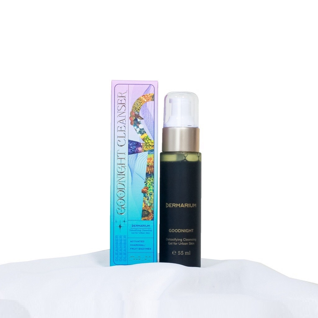 Dermarium Goodnight - Gel Sữa rửa mặt than hoạt tính 140ml