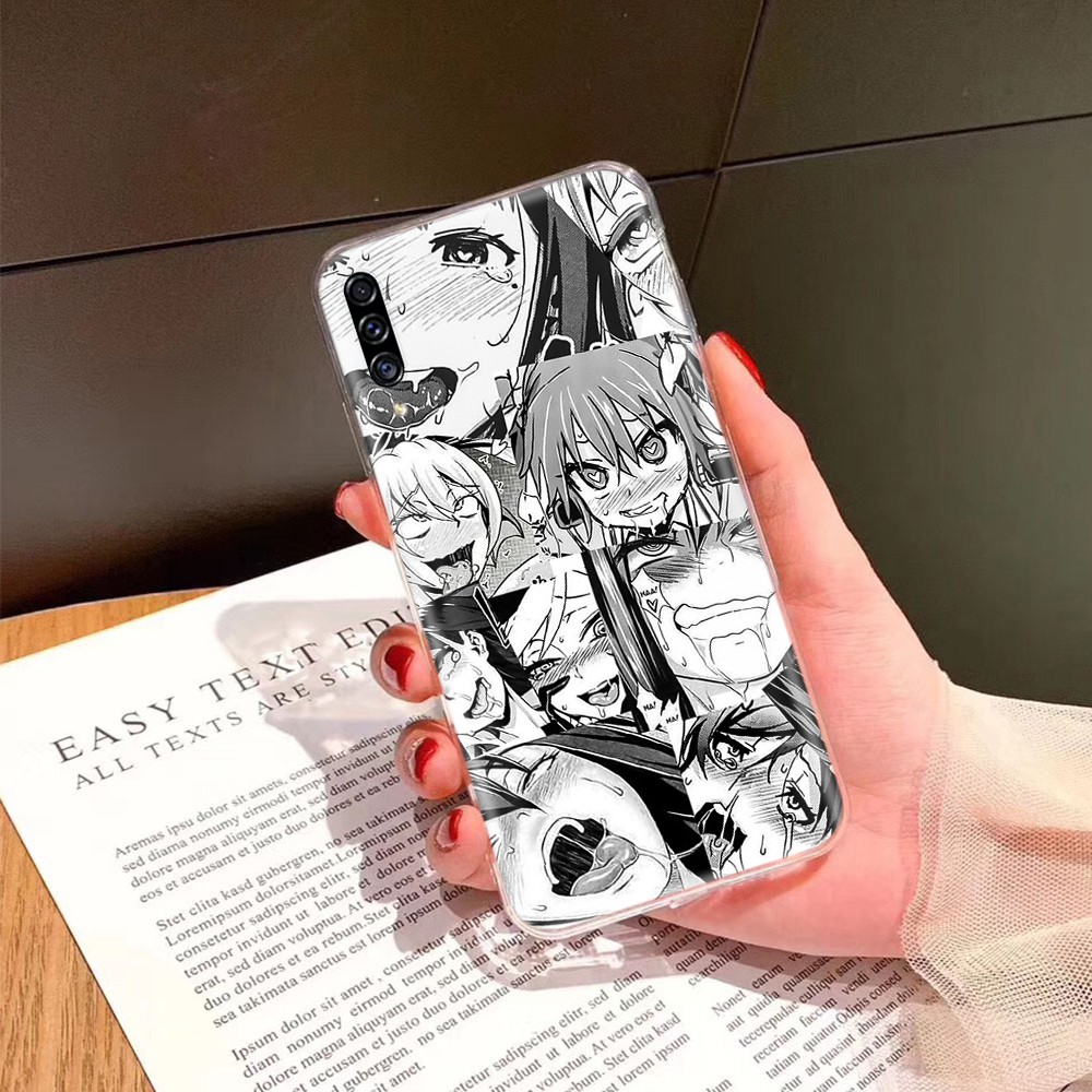 SAMSUNG Ốp Lưng Điện Thoại Trong Suốt Ta88 Ahegao Cho Samsung Galaxy A10 A10S A20 A30 A20S A30S A40 A40S A50 A50S A70 A70S