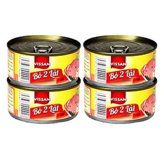 Com bo 4 hộp bò 2 lát vissan 170g