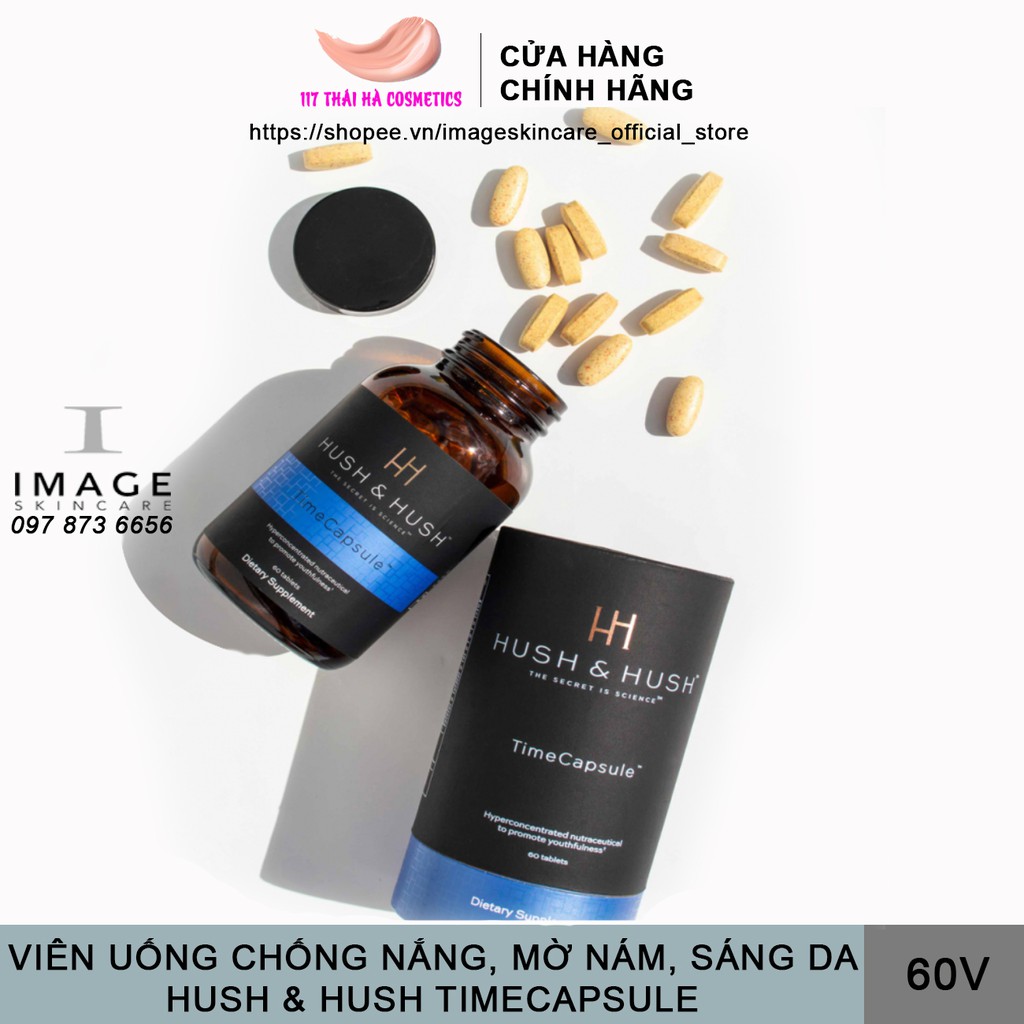 Viên uống Image Skincare Hush Hush Time Capsule giảm thâm nám sáng da 60 viên | BigBuy360 - bigbuy360.vn
