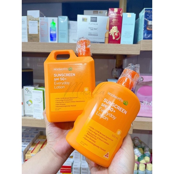 Kem Chống Nắng Woolworths Everyday Sunscreen SPF 50+ 500ml - 1000ml