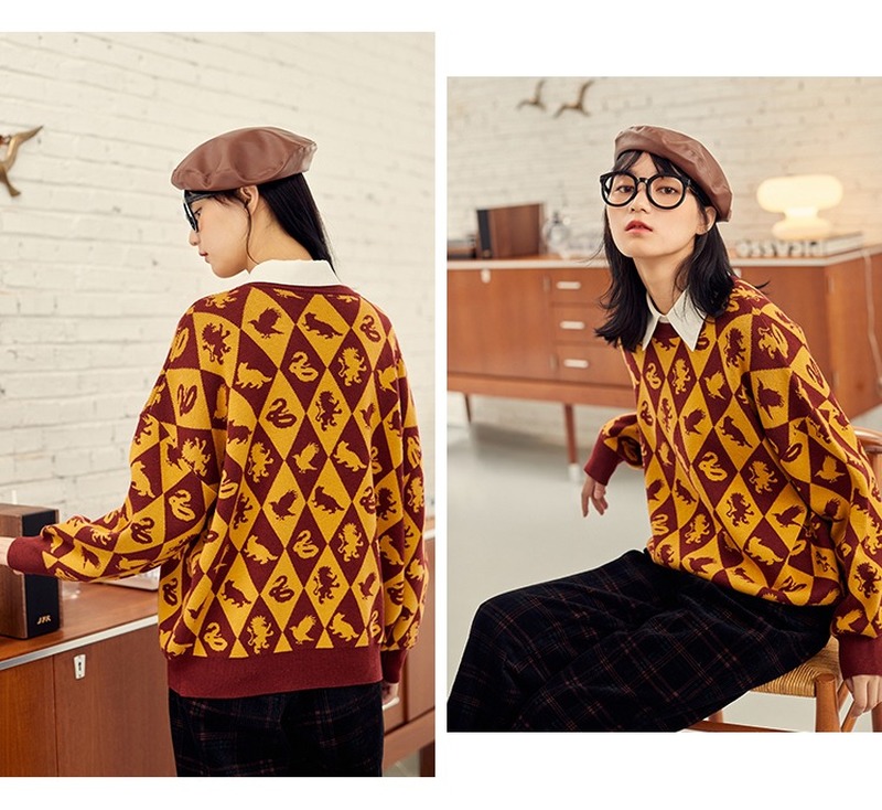 Áo Sweater In Hình Harry Potter 4 Màu