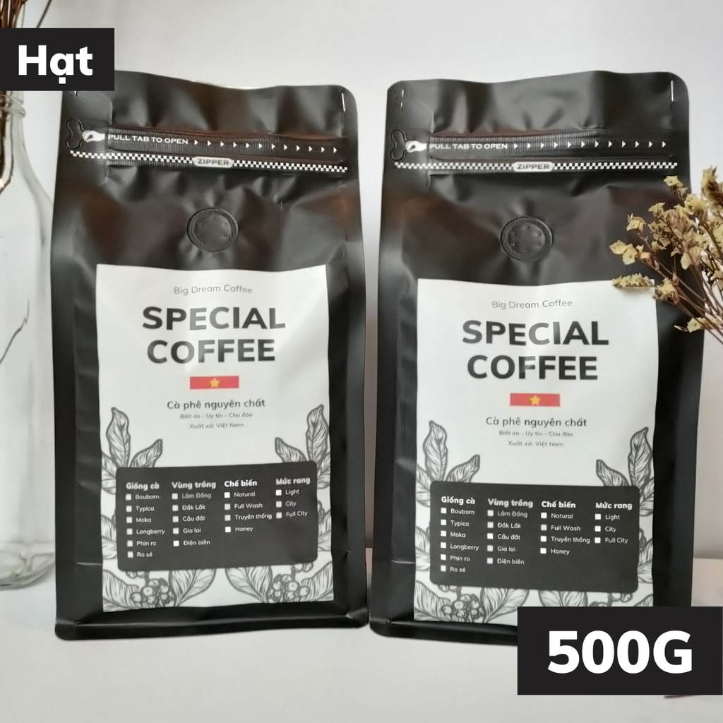 Cafe Ethiopia túi 1 kg hàng nhập khẩu cao cấp rang thủ công tỉ mỉ dành riêng cho dân sành yêu thích pour cold brew