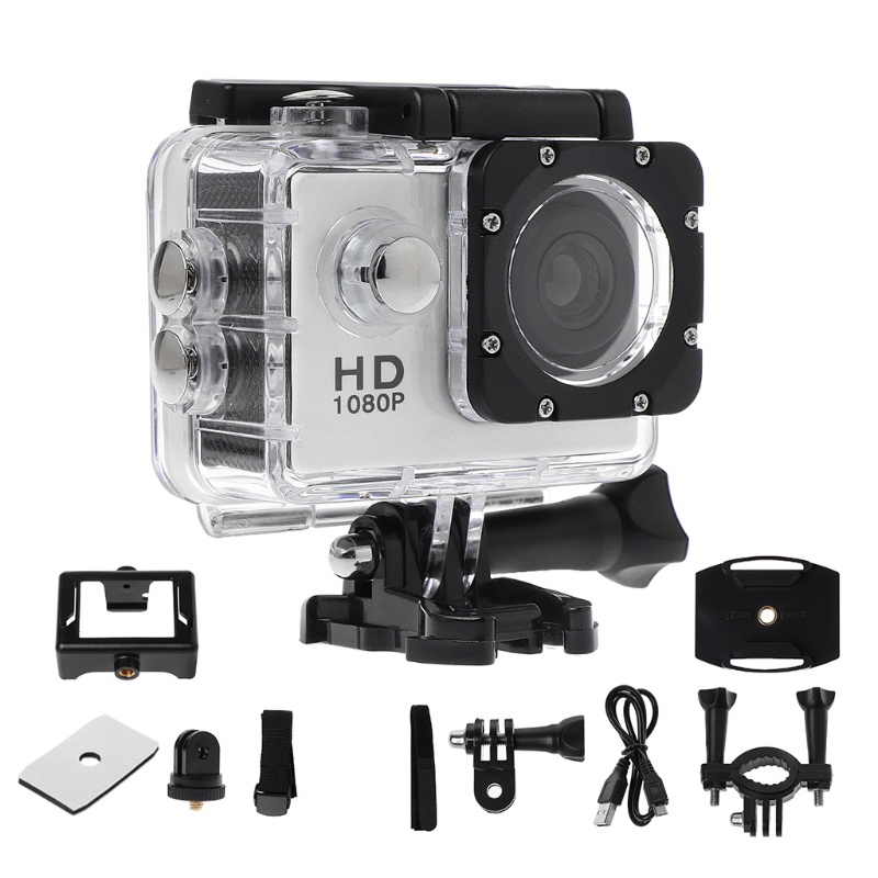 Camera hành trình thể thao điện tử DVR DV quay video HD 1080P lặn chống nước gắn mũ bảo hiểm