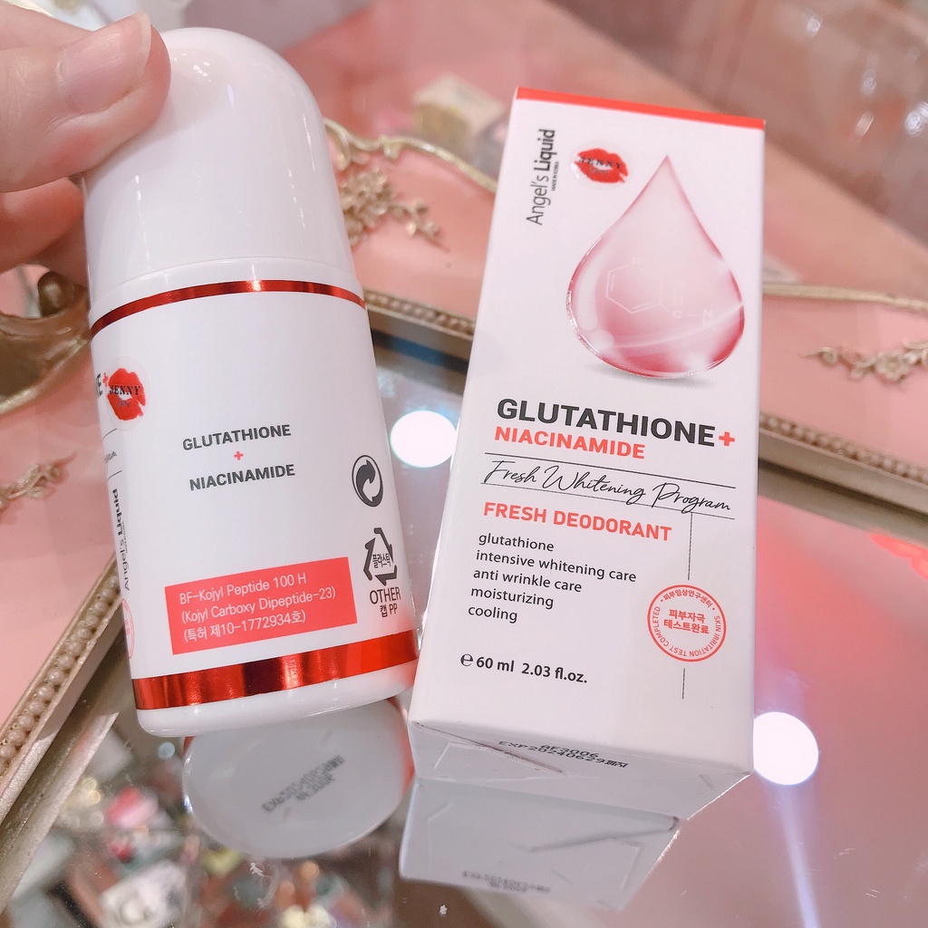 Lăn Khử Mùi Trắng Da Angel's Liquid Glutathione+ Niacinamide Fresh Deodorant