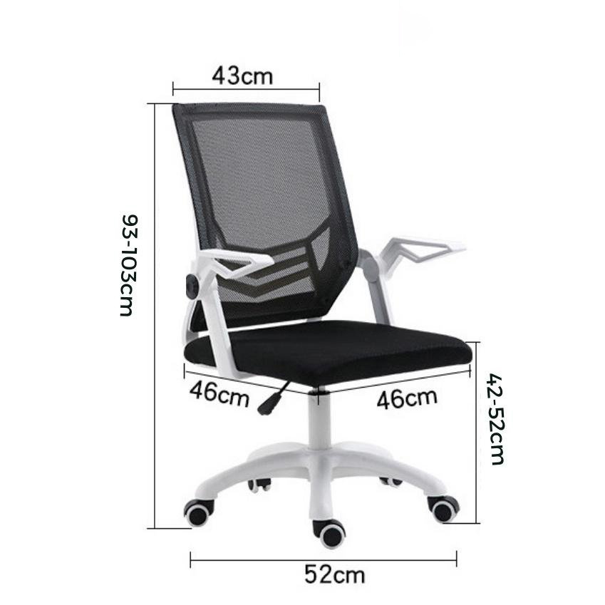 Ghế Công Thái Học Văn Phòng Xiaomi Manson Oasis Màu Trắng Đen Ghế Tay Gập Cao Cấp