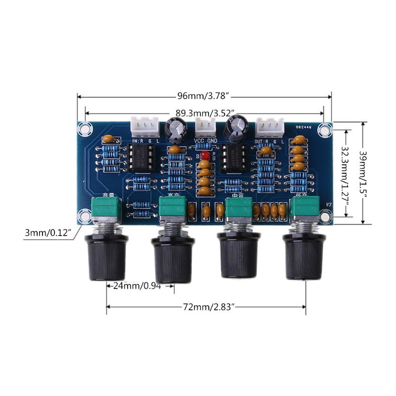 Mạch Điều Chỉnh Âm Lượng XH-A901 NE5532 Chất Lượng Cao