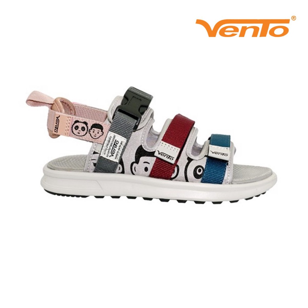 Giày Sandal Vento Nữ 3 quai NB80 Màu Ghi Họa Tiết Cá Tính - 𝗩𝗲𝗻𝘁𝗼𝘀𝗮𝗻𝗱𝗮𝗹𝘃𝗶𝗲𝘁𝗻𝗮𝗺
