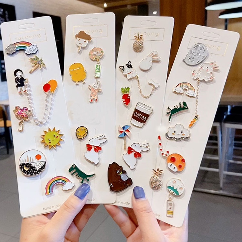 Huy Hiệu Cài Áo Họa Tiết Hoạt Hình Nhật Bản Sáng Tạo Dễ Thương