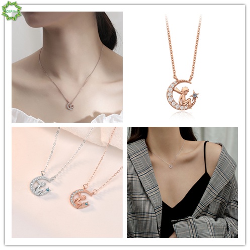 Vòng cổ mặt hình hoàng tử bé 43cm thanh lịch