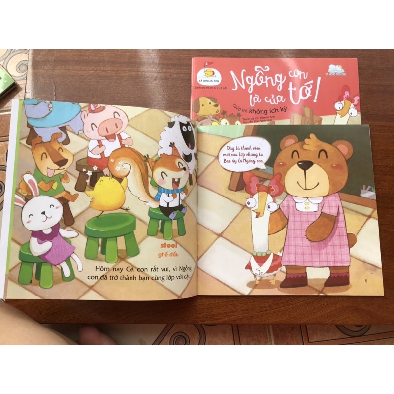 Sách-Combo 6 cuốn gà con lon ton