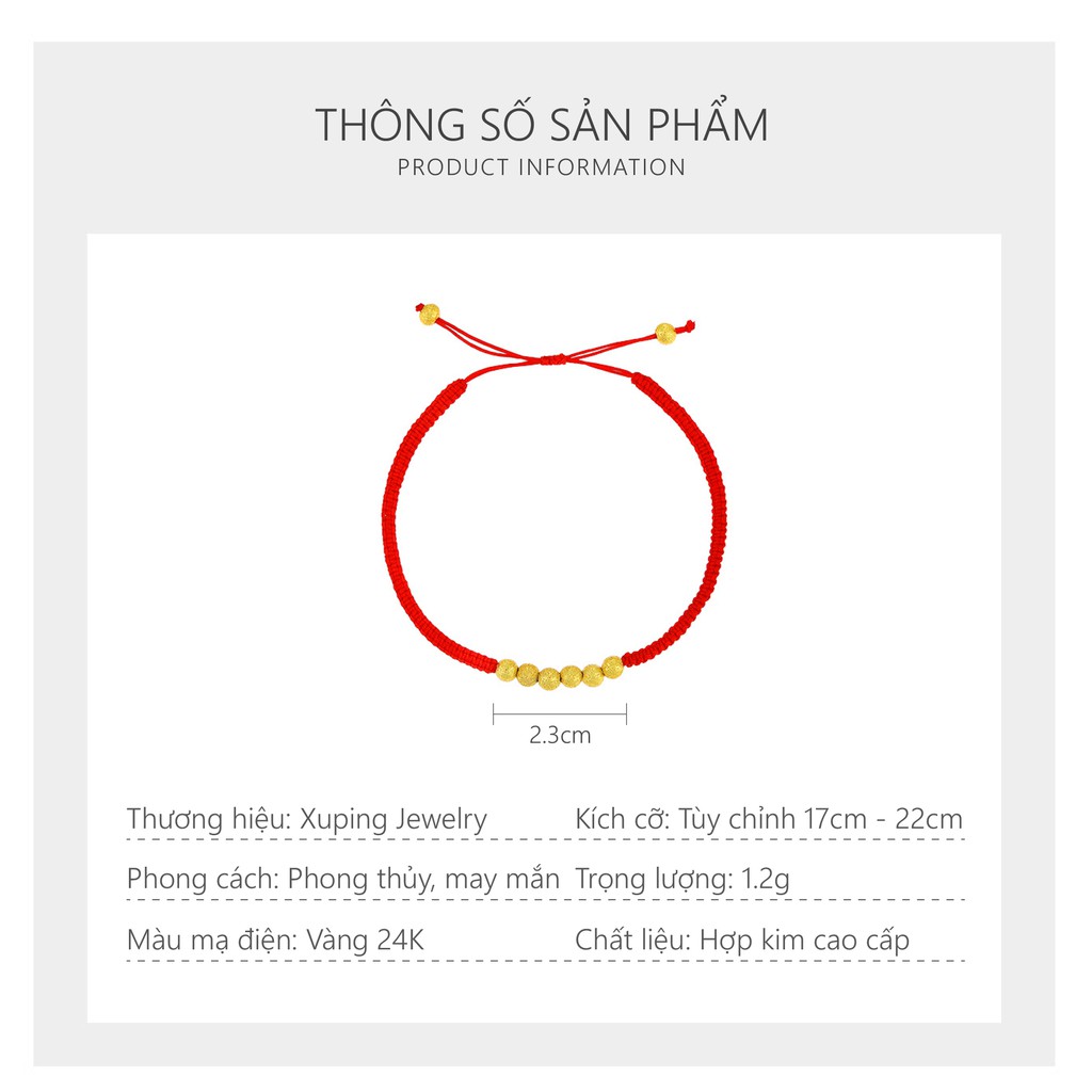 Vòng Tay Charm Mạ Vàng 24K, Vòng Tay Phong Thủy - XPLT07