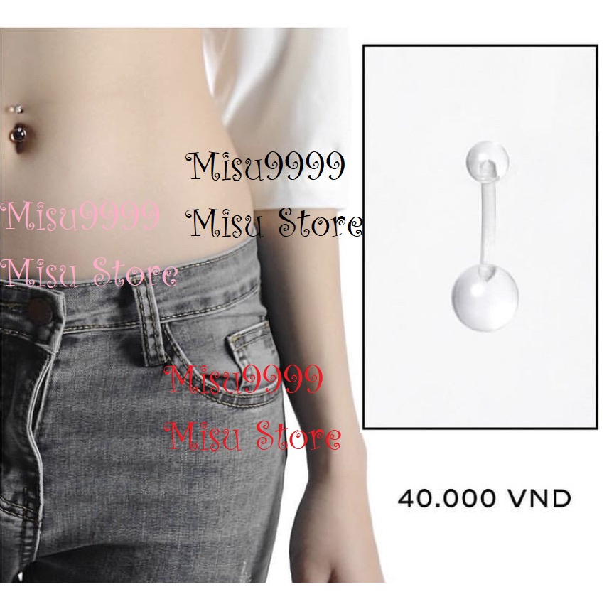 Khuyên rốn trong suốt, khuyên rốn sili, khuyên rốn ẩn