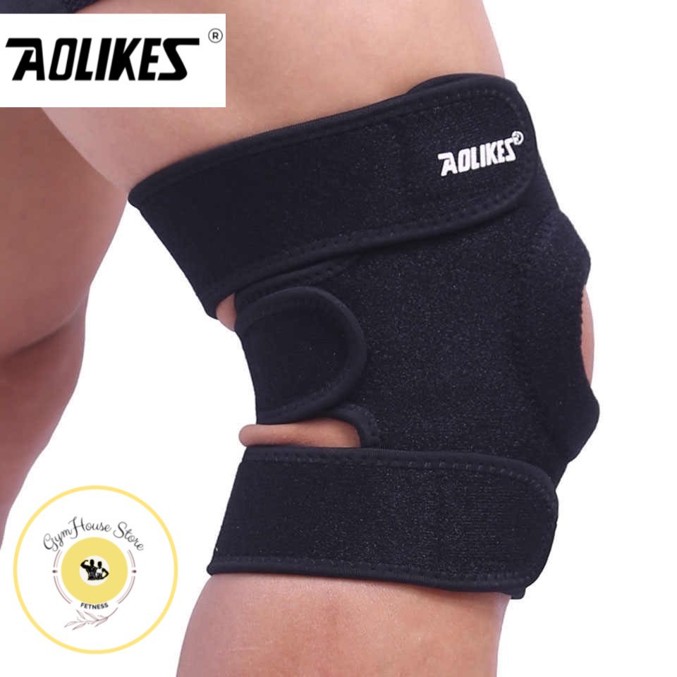 Băng Bảo Vệ Đầu Gối / Đai Dán Gối / Đai Cuốn Đầu Gối Tập Thể Thao Cao Cấp Aolikes Mã A-7616