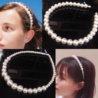 Bờm vintage hạt châ trắng