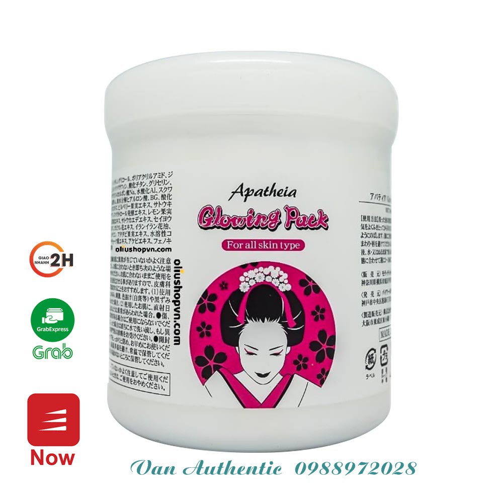 Kem ủ trắng cô gái Nhật GLOWING PACK 500gr chính hãng
