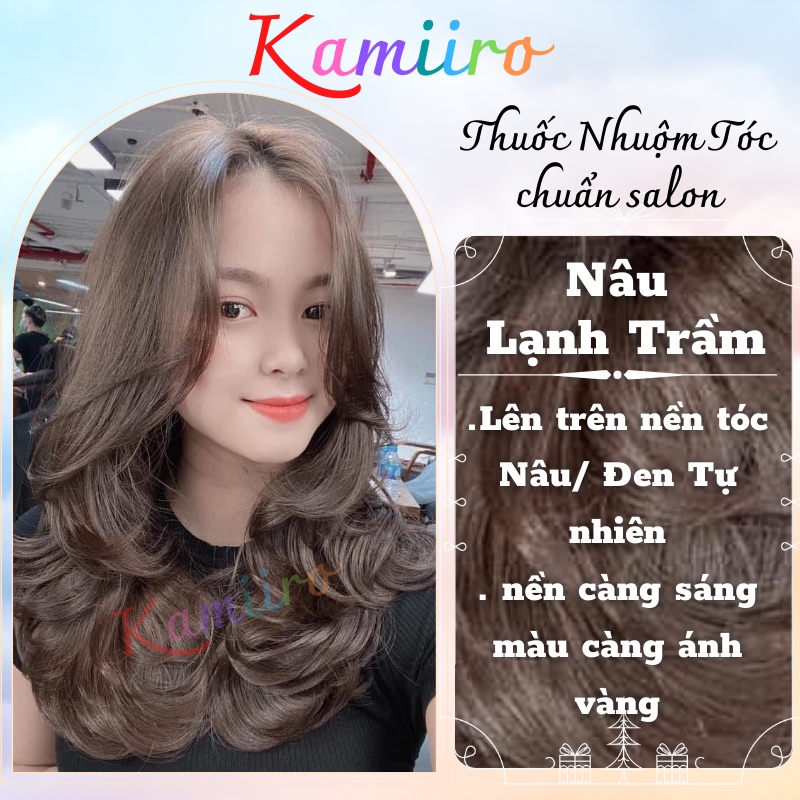 Thuốc nhuộm tóc NÂU LẠNH KHÓI TRẦM CHUẨN SALON KAMIIRO