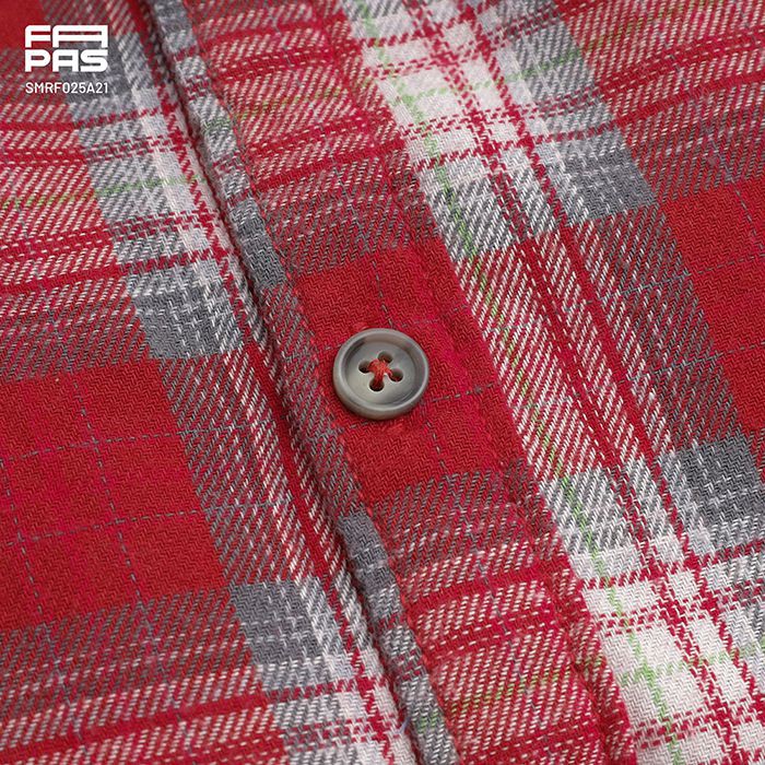 Áo Sơ Mi Nam Vải Dạ Flannel Chất Vải Mềm Mịn Sọc Kẻ Caro Chuẩn Form - FAPAS