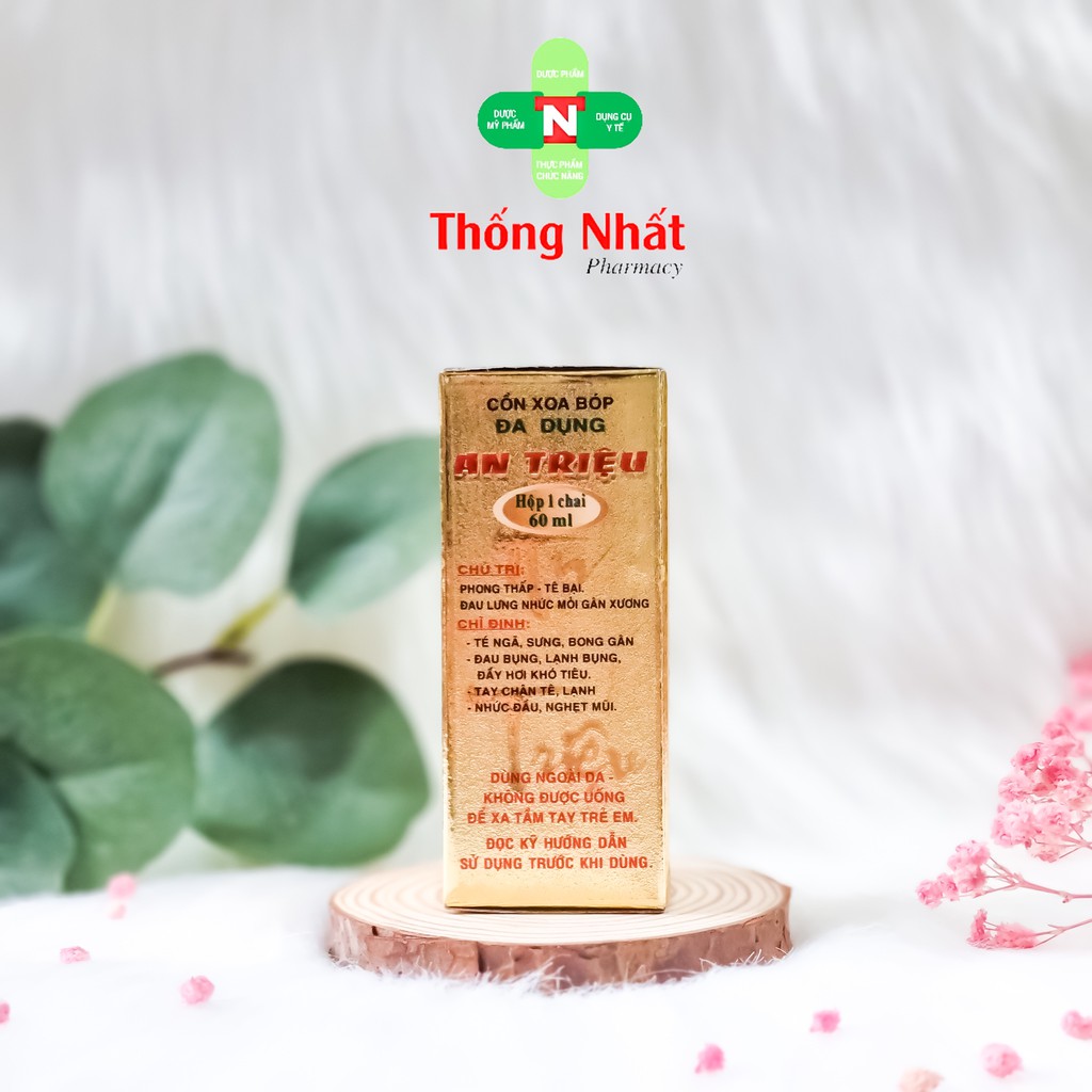 [CHÍNH HÃNG] - CỒN XOA BÓP ĐA DỤNG AN TRIỆU 60ML