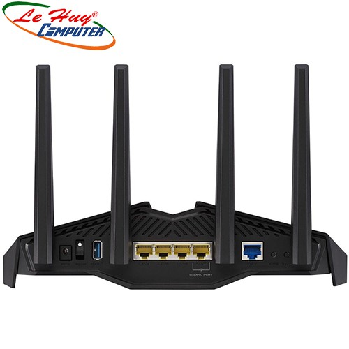 Router Wifi ASUS AURA RGB RT-AX82U Hai Băng Tần, Chuẩn AX5400 (Chuyên Cho Game Di Động)- Hàng Chính Hãng