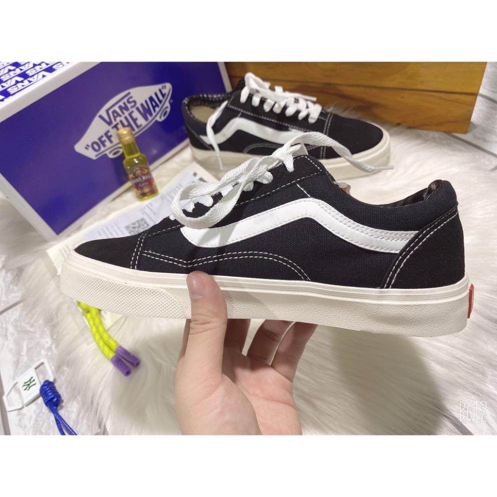 Giày Thể Thao 𝐕𝐀𝐍𝐒 Caro, Giày sneaker 𝐕𝐀𝐍𝐒  Vaul Old Skool Đen chất bụi đường phố