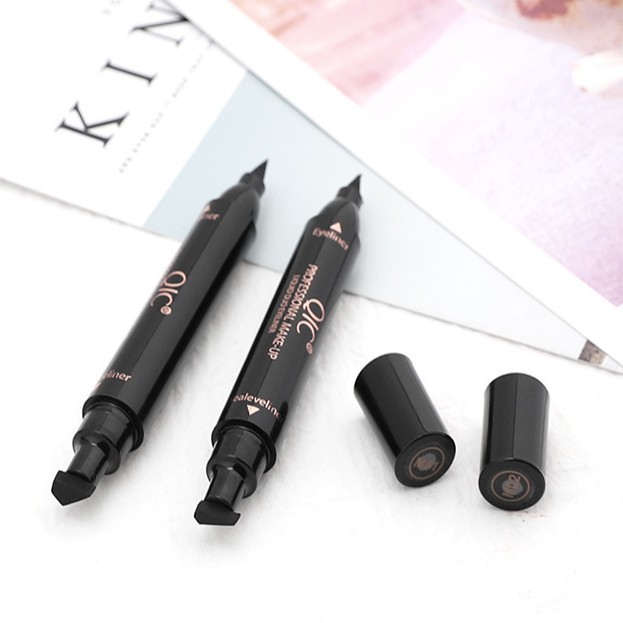 Bút kẻ mắt QIC hai đầu chống thấm nước - dạng lỏng bản #01 và #02 | BigBuy360 - bigbuy360.vn
