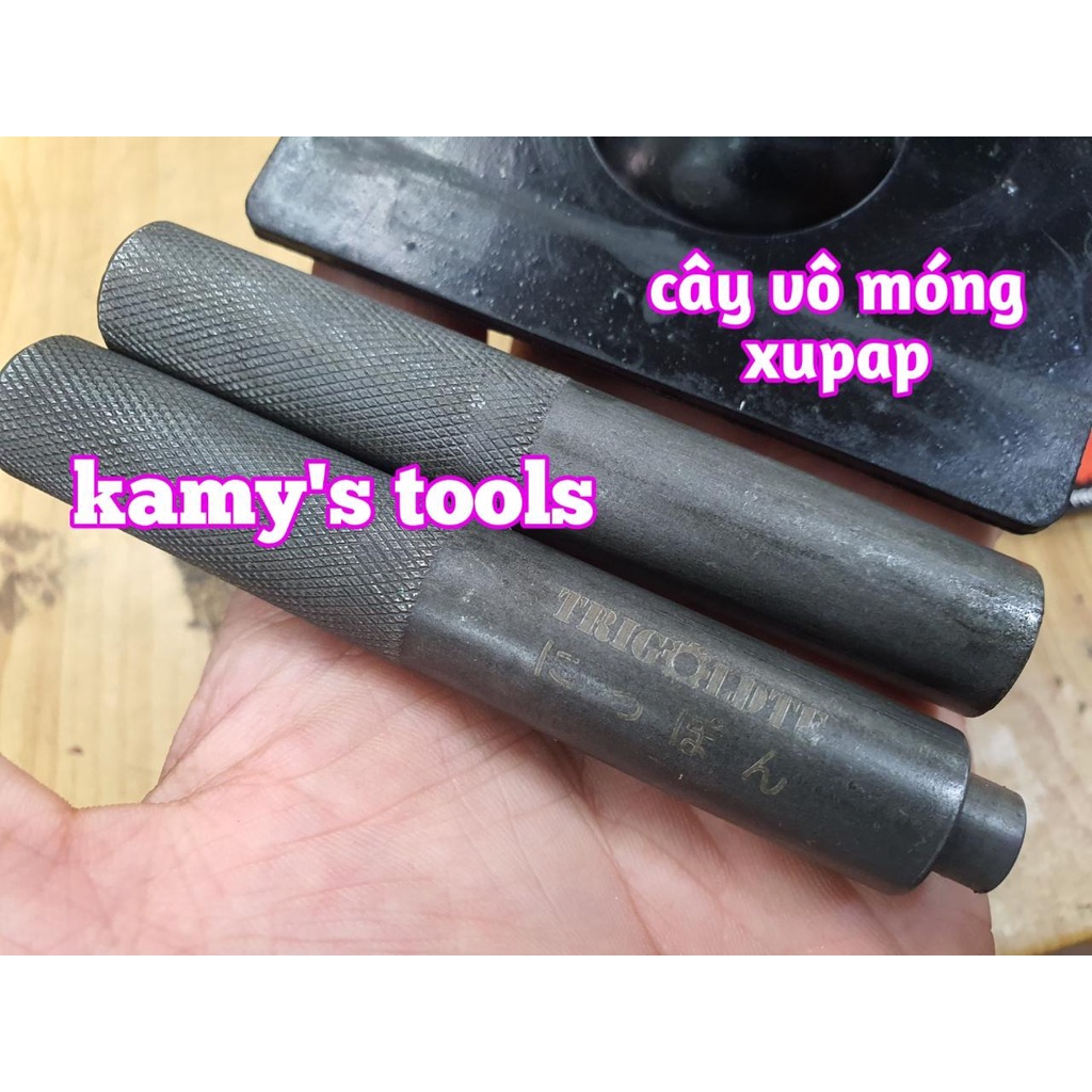 Bộ dụng cụ ra vào móng xupap cho xe máy, cây vô móng xupap xe máy 3 chi tiết