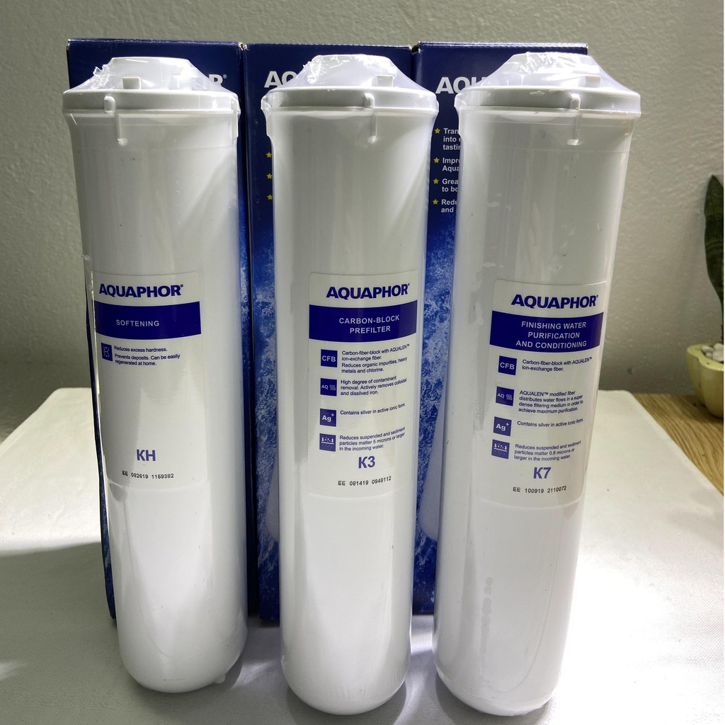 BỘ 3 LÕI LỌC NƯỚC NANO AQUAPHOR Crystal Eco