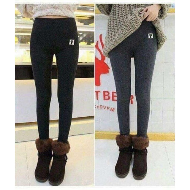 Quần legging mèo lót lông, chất conton siêu đẹp