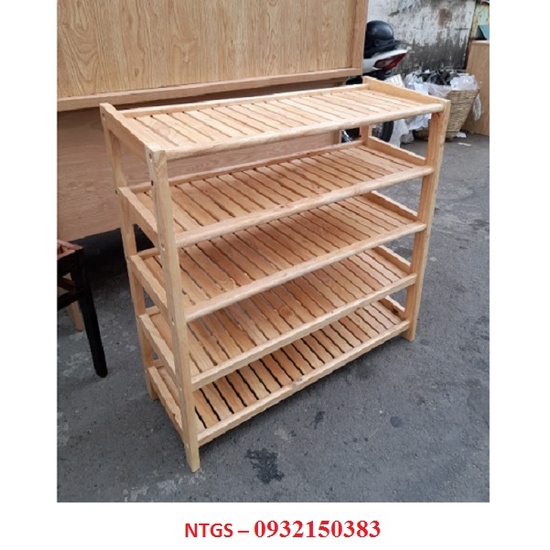 Thanh lý Kệ dép gỗ 5 tầng cũ
