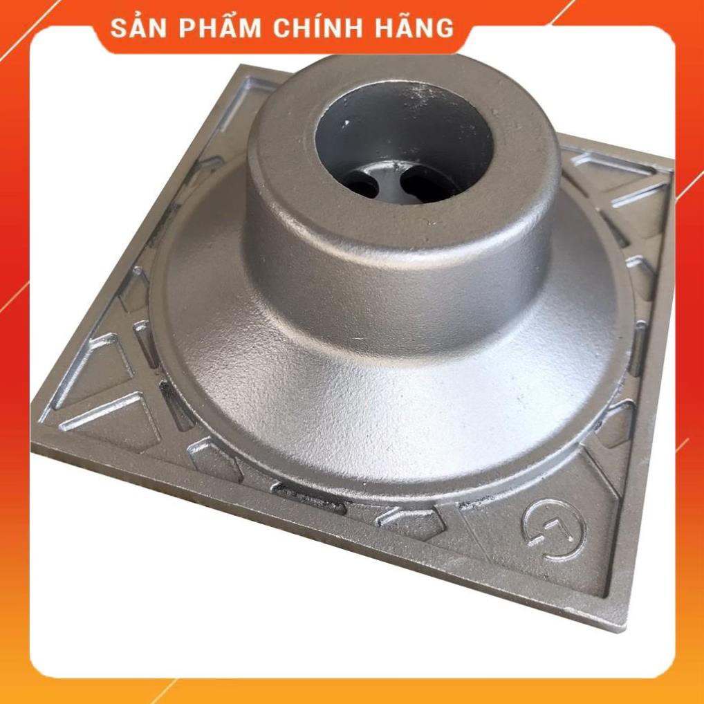 (SALE) phễu thoát sàn chống hôi inox304 mờ, phễu thoát nước, phễu thu sàn, mặt 12x12cm phi 60, 90, đúc nguyên khối