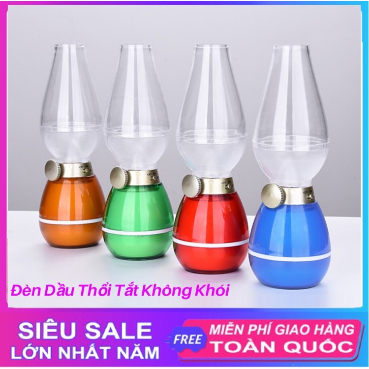 Đèn Thờ Cảm Ứng, Đèn thờ không dầu tích điện thông minh, Cảm Biến Thổi Bật/Tắt bảo hành toàn quốc