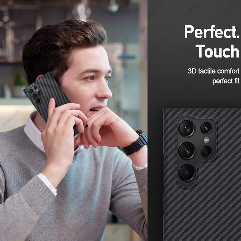 Ốp Điện Thoại Sợi Carbon Siêu Mỏng Cho Samsung Galaxy S23Plus Samsung S23 Ultra