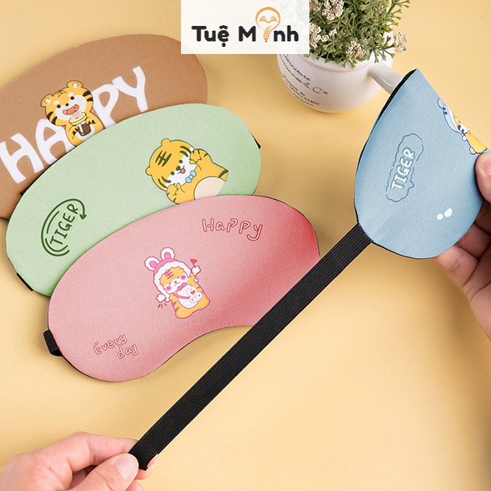 Bịt mắt ngủ gel hoạt hình dễ thương SOKLONG, bịt mắt cute có túi gel làm mát