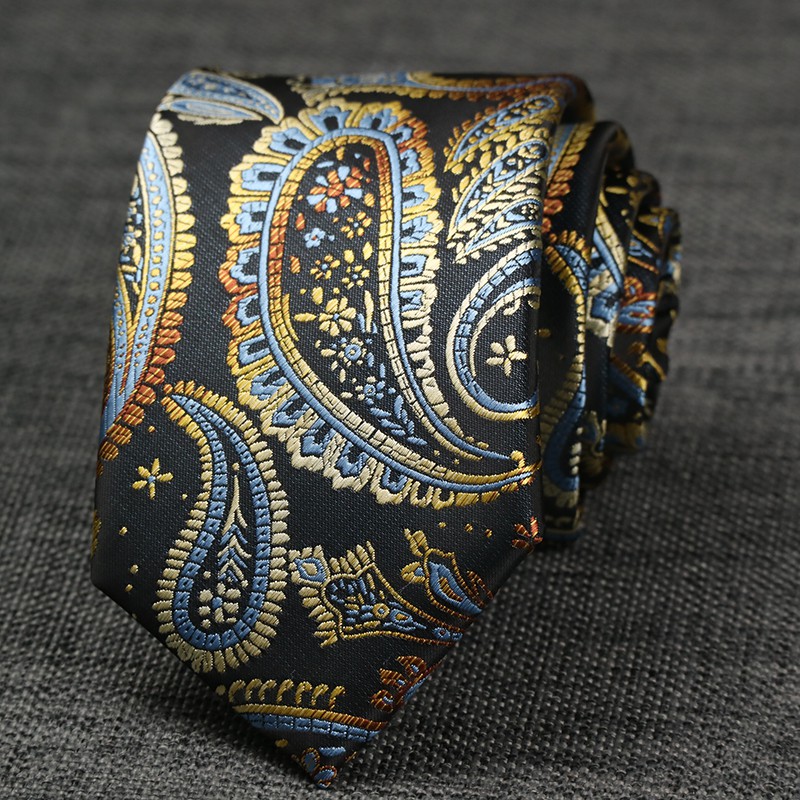 Cà Vạt Nam Bản Rộng 7CM Họa Tiết Hoa Văn