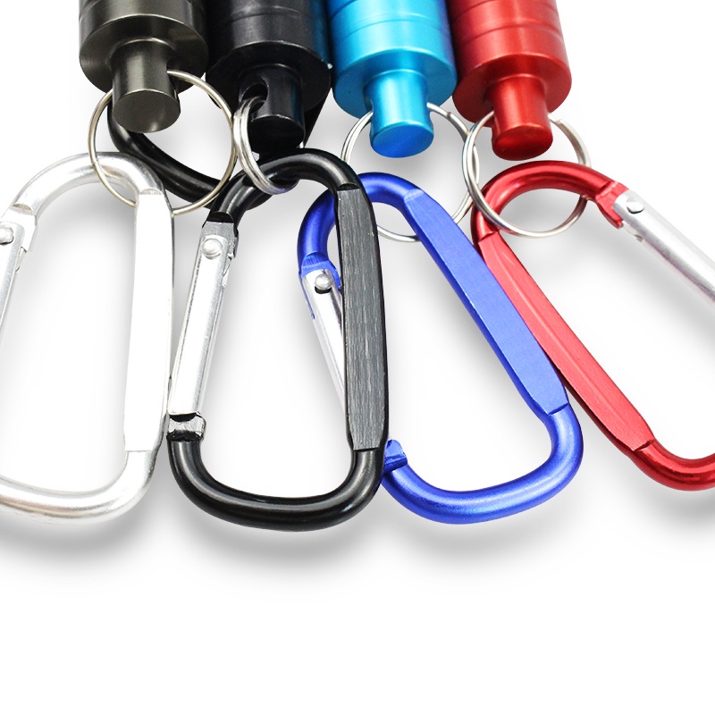 Strong Magnetic Carabiner Aluminum Alloy Carabiner Keychain Outdoor Camping Climbing Snap Clip Lock Buckle Hook